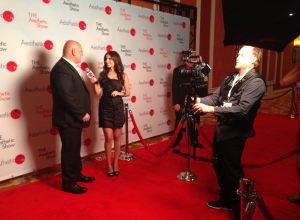 Another shot of me being interviewed by the beautiful Stuart Brazell on the red carpet.